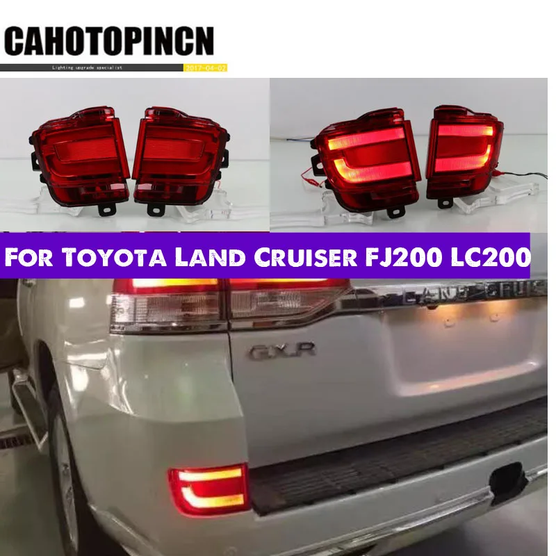 2 шт. для Toyota Land Cruiser FJ200 LC200 2016 2017 2018 автомобиля 12V светодиодный задний