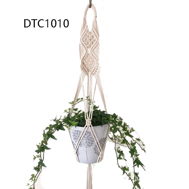 Handmade macrame plant hanger plant  holder pot hanger pot tray for wall decoration balcony flower pot  hanger