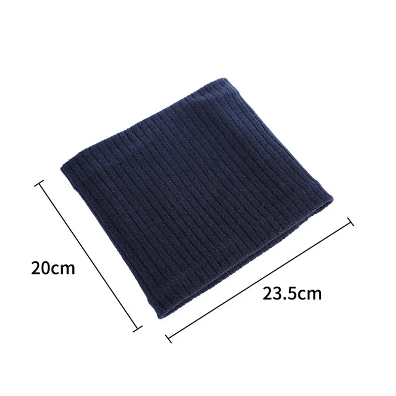 Knitted Scarf Neck Wrap Winter Knitted Plush Thick Neck Scarf Women Men Cashmer-Like Collar Warm Rings Scarves Outdoor Sport Men Collar Infinity Snood knitted scarf,neck wrap