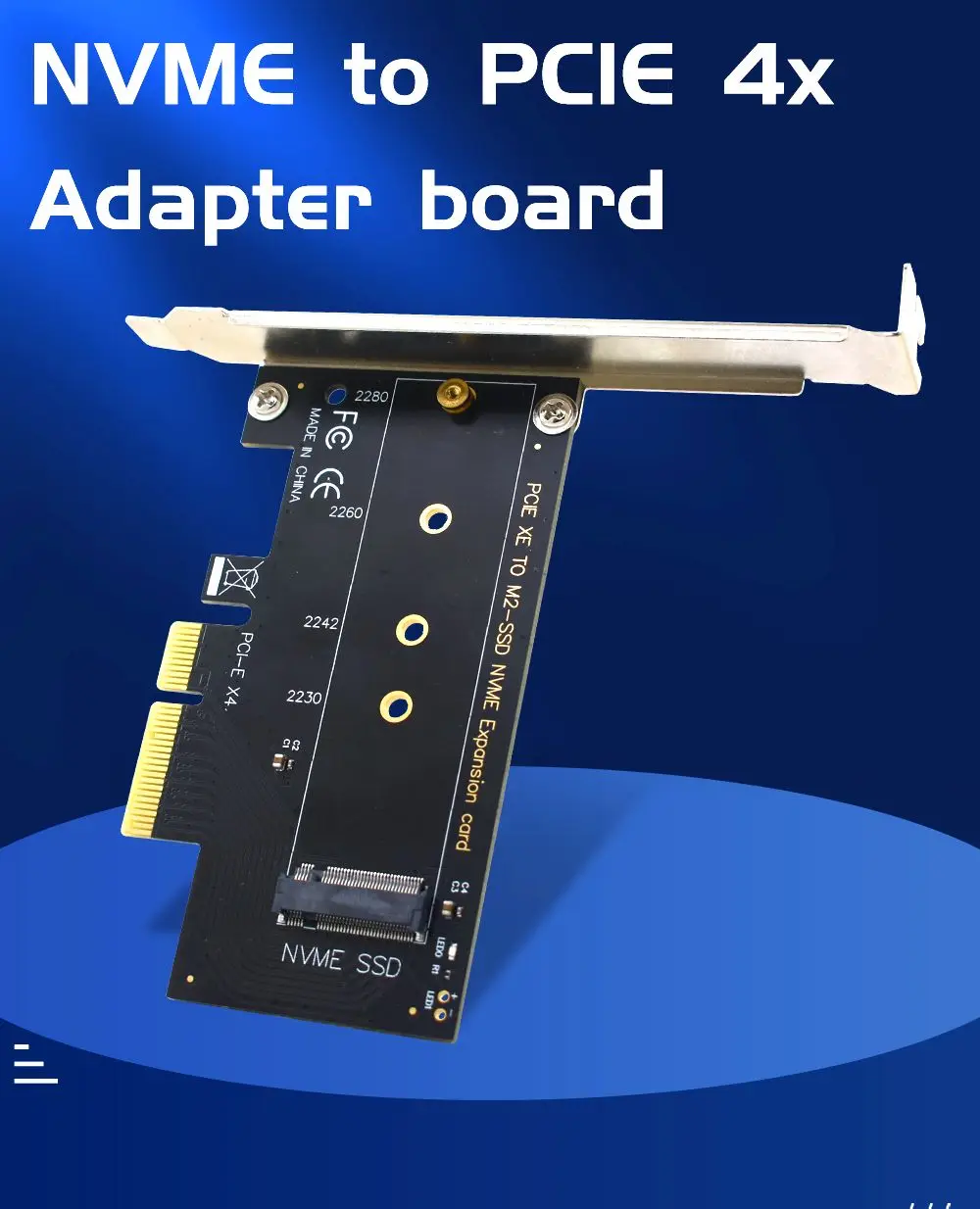 Плата адаптера TISHRIC с одним портом M2 NVME на PCIE 4X плата XE SSD универсальная расширения