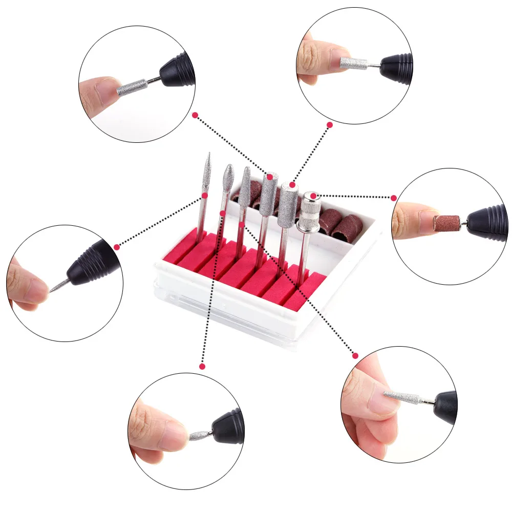 1Set Professional Electric Nail Drill Machine For Manicure Power Mini Drills Pen Pedicure Nail File