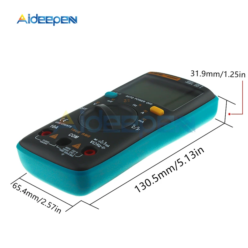 AN8002 LCD Digital Multimeter AC/DC Voltmeter Ammeter Resistance Capacitance Tester Meter Diode Frequency Duty Cycle Measurement