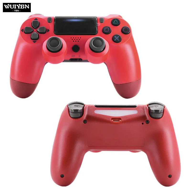 WUIYBN Bluetooth геймпад Беспроводной PS4 контроллер Джойстик для SONY playstation 4 Dualshock PS4 контроллер игровой консоли ПК паровой - Цвет: Красный