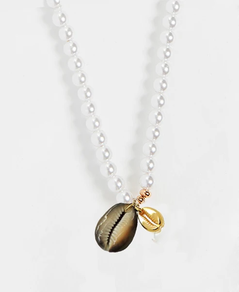 Vrouwen Чокеры kettingen колье Boho lariat nl perles bleues et pendentif corail красный коралл вешалка kettingen gelaagd - Окраска металла: necklace