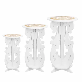 

S / M / L Sizes Multifunctional European-style Flower Stand Indoor Green Rose Flower Shelf Living Room Floor Side Table