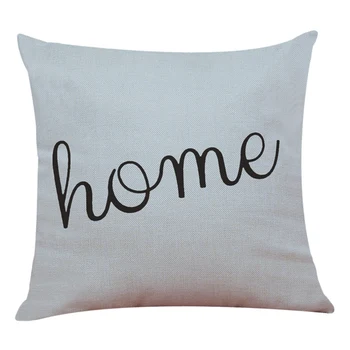 

Simple Geometric Pillowcase Linen Printed Washable Pillow Set