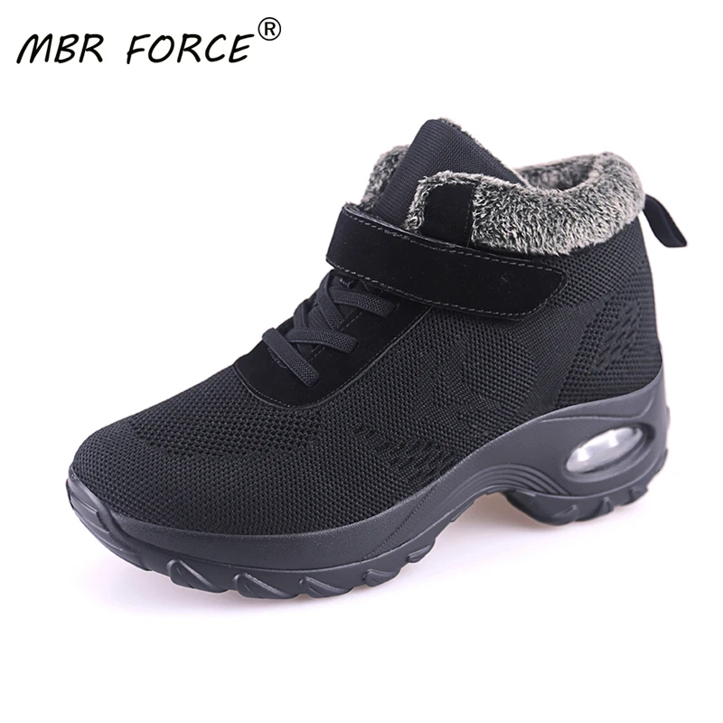Новинка теплые осенне зимние хлопковые туфли MBR FORCE для мужчин и женщин на толстой