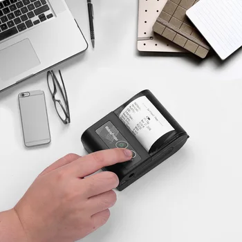 

Portable Wireless BT 58mm Thermal Receipt Printer Compatible with ESC/POS Print Commands Set for iOS Android Windows