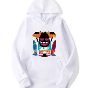 

SURF Letter Skateboard Pattern Hooded Casual Sweatshirts Harajuku Plus Size Hoodies Print Hoodies Cartoon Cute Tops Mens Hoodie
