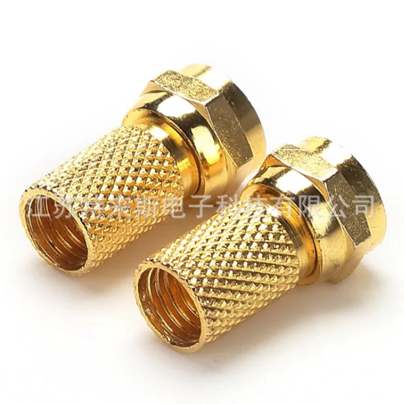 Wire Connector Coaxial Cable Connector RF Connector 10pcs For RG60 Satellite TV Antenna