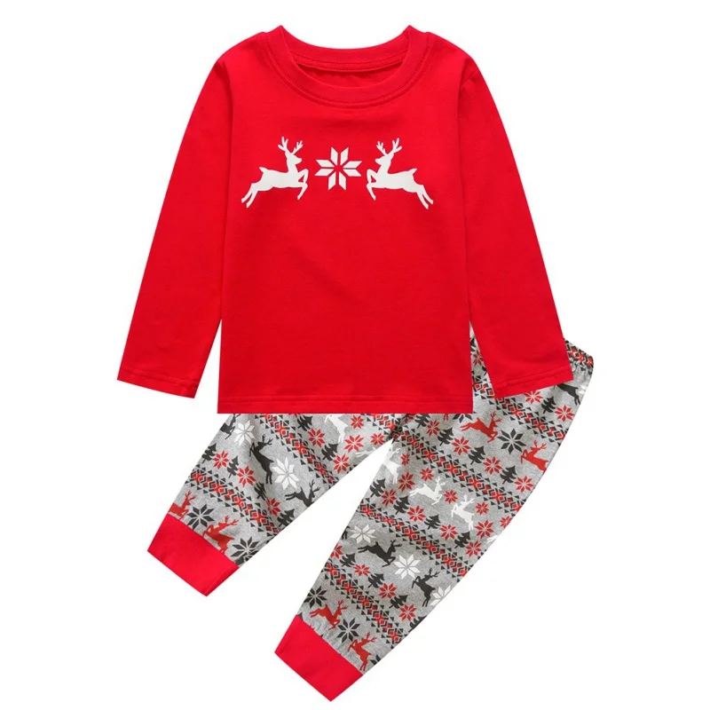 Одинаковые рождественские пижамы для всей семьи, PJs устанавливает ночную рубашку, одежда для всей семьи, комплект повседневной одежды для детей, Рождественская одежда для сна для взрослых