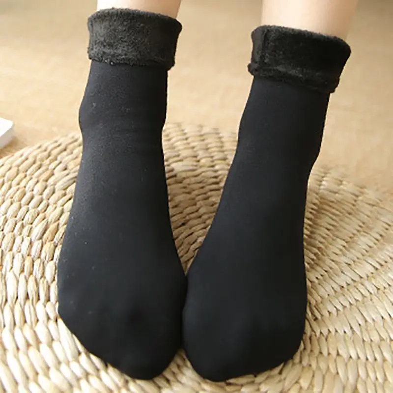 Осенне-зимние плотные бархатные носки теплые зимние носки для девочек повседневные теплые носки-тапочки для занятий спортом на открытом воздухе Лидер продаж