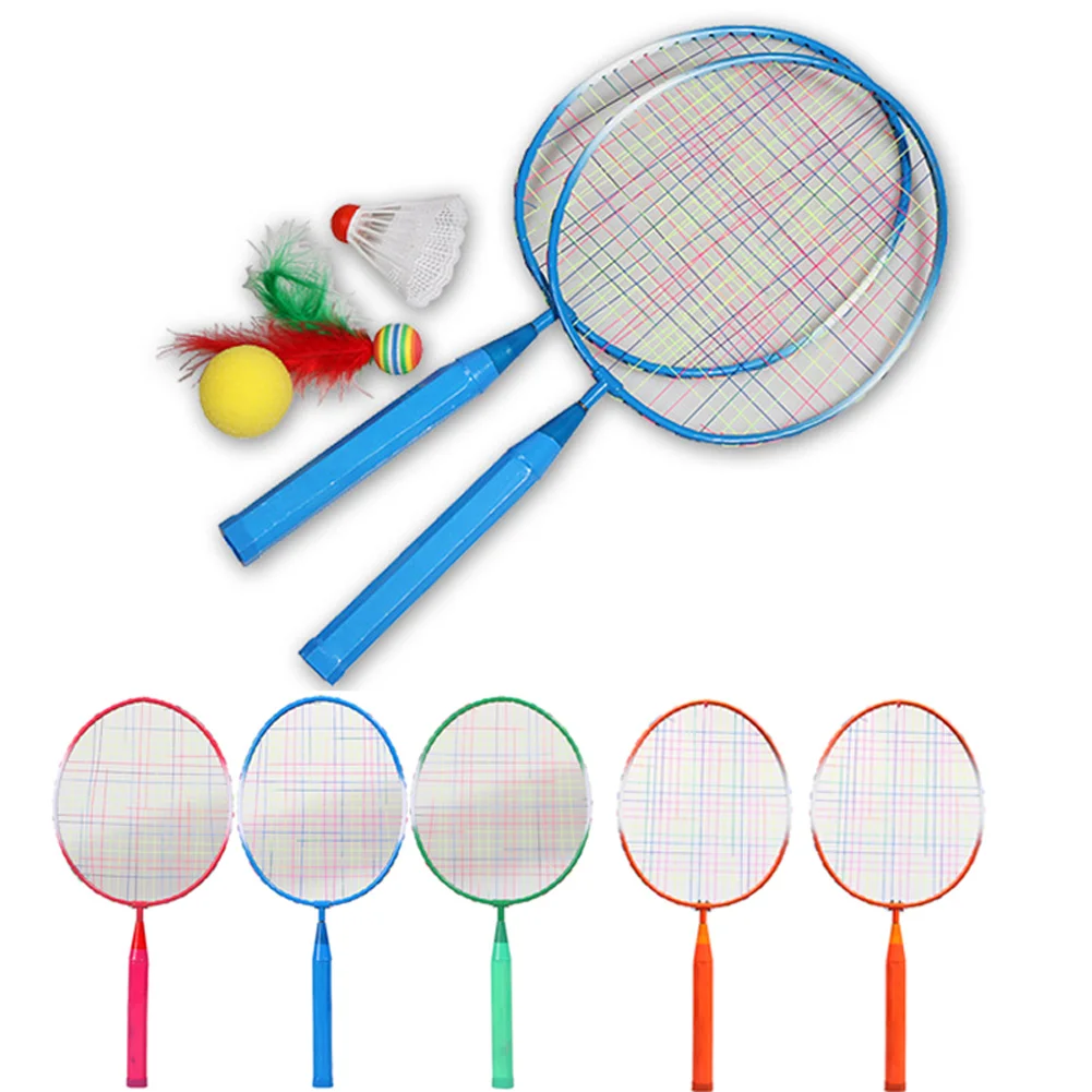 1 Pair Children Tennis Badminton Rackets Ball Set Sports Family Gam L0Z1 