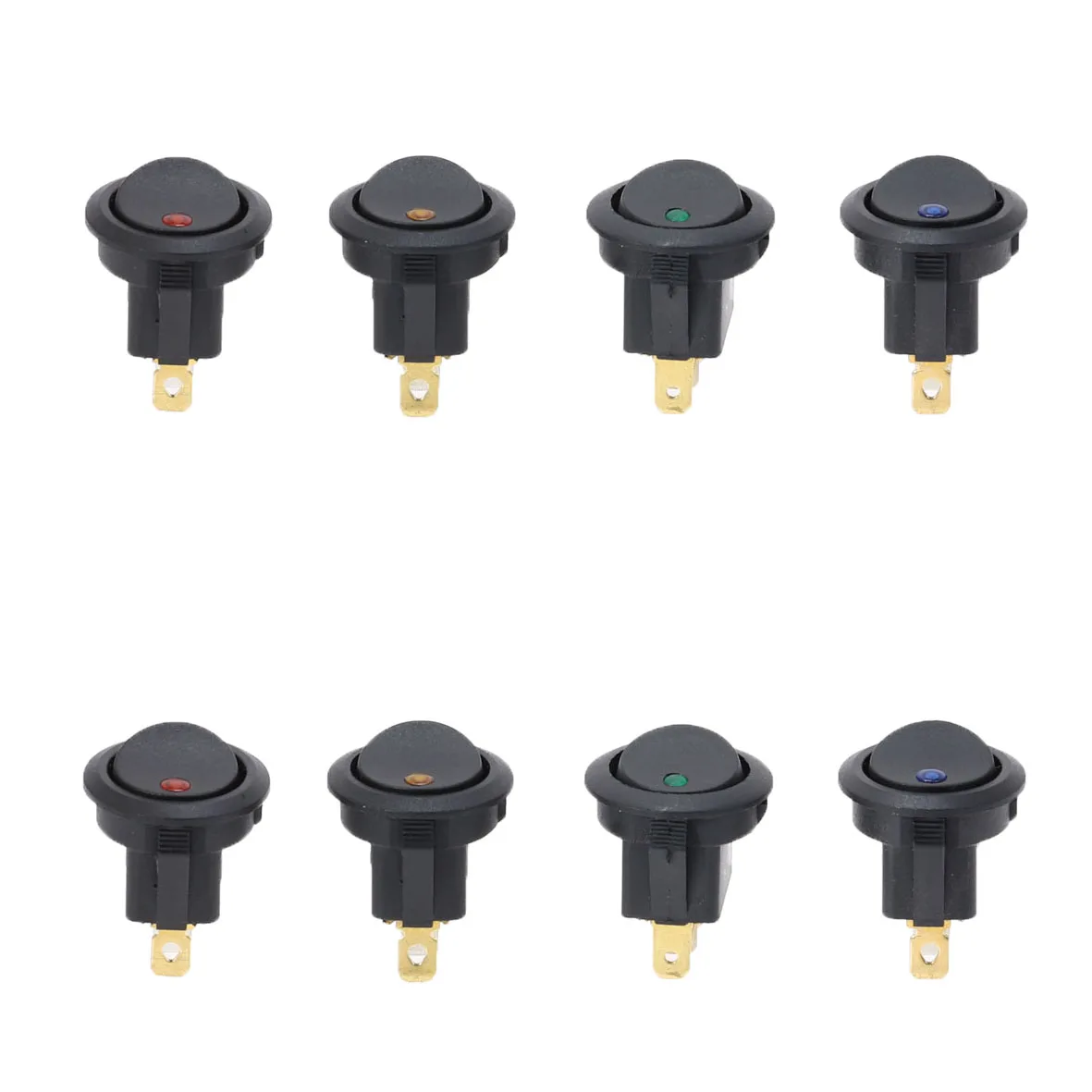 

20A 12V Waterproof Spst Switch KCD1 ON-OFF LED Illuminated Rocker Switch SPST 3pins Power Dot Light 20A/12V
