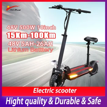

Free Tax 48V 500W Electric Scooter with Seat Optional Lithium Battery Foldable Skateboard Patinete Electric Hoverboard E Scooter