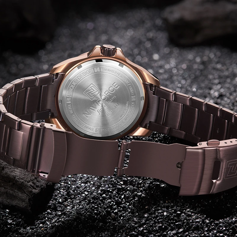NAVIFORCE часы Топ люксовый бренд для мужчин Мода нержавеющая сталь Аналоговые кварцевые часы для мужчин s военные спортивные водонепроницаемые наручные часы