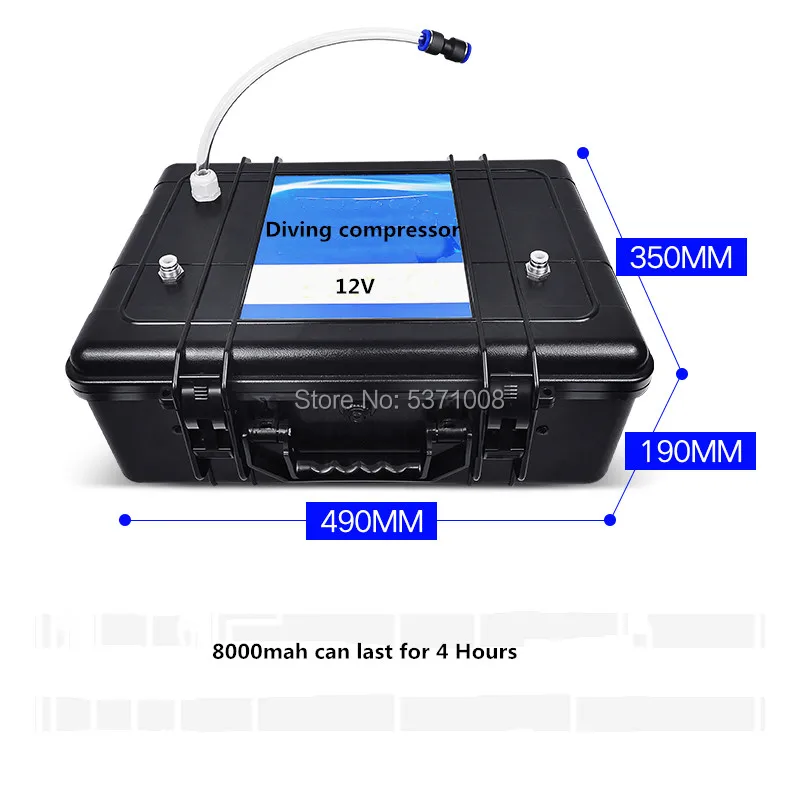 12V кальян с питанием от аккумулятора, система дайвинга, компрессор с оборудованием для подводного плавания