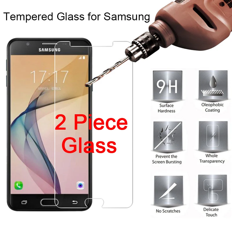 

2 Pieces Tempered Glass Protective Glass for Samsung Galaxy A5 2017 A520 9H Screen Protector for Samsung A7 2016 A3 A8 A9 Film