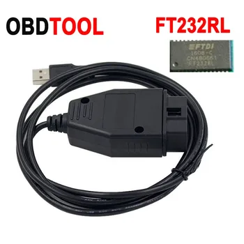 

FTDI FT232RL Chip VAG USB Interface OBD2 16pin Car ECU Diagnostic Scan Tool OBD 2 16 PIN Cable Fit For Audi VAG Series Vehicle