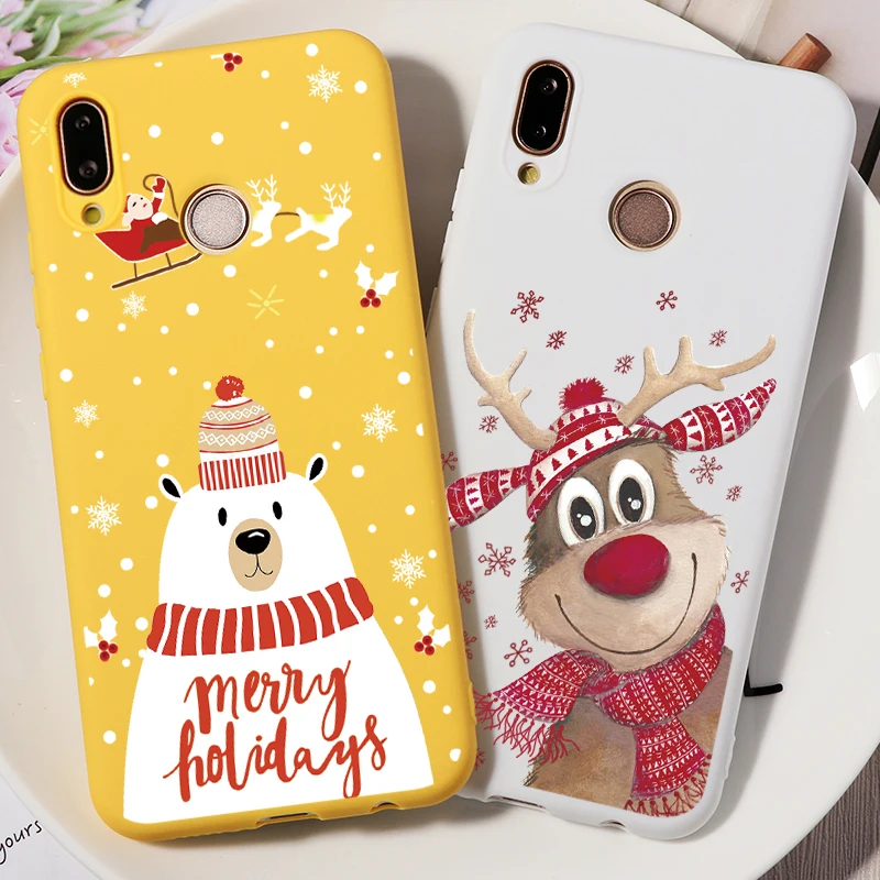 

Happy New Year Case For Huawei Honor View 20 9 10 Lite 9X 7A Pro 7X 7C 10i 20i Play Cartoon Candy Matte Case For Huawei Honor 8X