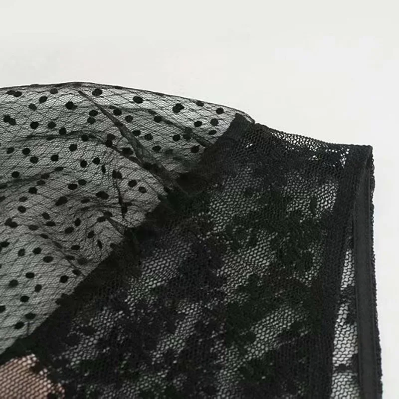 RR тонкие платья с v-образным вырезом, женские модные кружевные флокированные платья в горошек, женские элегантные Мини платья с коротким рукавом для женщин