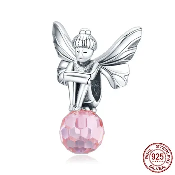 

Authentic 925 Sterling Silver Flower Elf Fairy Charm fit Original Brand Bracelet Silver Jewelry Accessories CMC1483