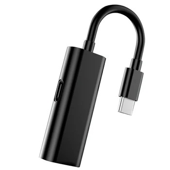 

Type-C Mobile Phone Adapter for Xiaomi Huawei Charging Listening Song 2-In-1 Fast Charge Audio Cable Adapter