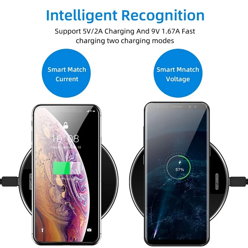Беспроводное зарядное устройство FDGAO Mirror 15 Вт для iPhone 11 Pro Max XS XR X 8 QC 3 0 Qi Samsung S20
