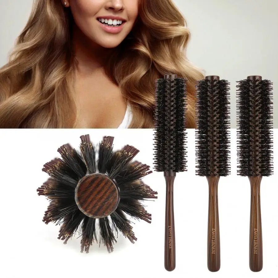 Professional Anti-static Heating Resisting Round Bristle Hair Comb Salon Styling Combs Household Barber Hairdressing Tools | Красота и