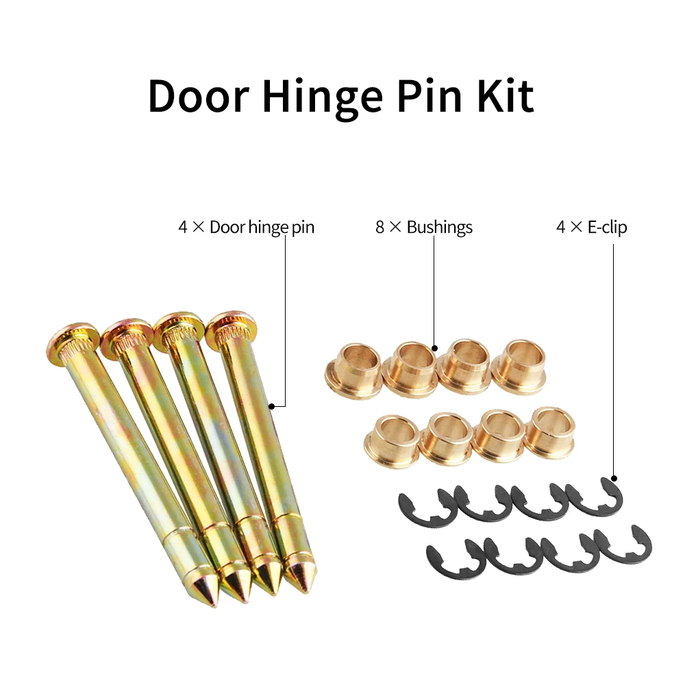 1pc Door Hinge Pin& Bushing Repair Kit Car accessories auto product for Ford F150 F250 F350 Bronco Front both Door