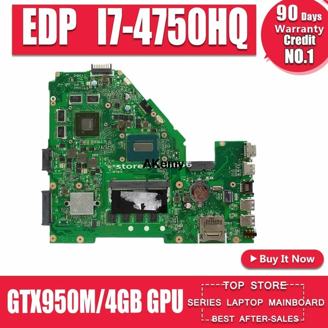 $US $239.69  X550JX MB._4G/I7-4750HQ/AS GTX950M/4GB Maniboard For Asus X550JK X550JD ZX50J X550J A550J FX50J FX5