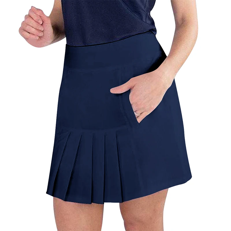 CUGOAO 2in1 White Pleated Skirt Short Woman Elastic High Waist Mini Skirts Sexy Mircro Summer Solid Tennis Skirt