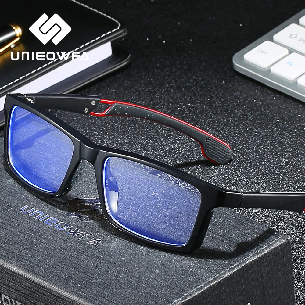 

TR90 Sport Computer Glasses for Men Anti Blue Light Blocking Eye Glasses Anti Blue Ray Gaming Protection Radiation Eyeglasses