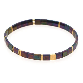 

Go2Boho 2020 Jewellery Miyuki Tila Beads Bracelet Men Pulseras Jewelry Women Friends Gift Fashion Stretch Bracelets Wholesale