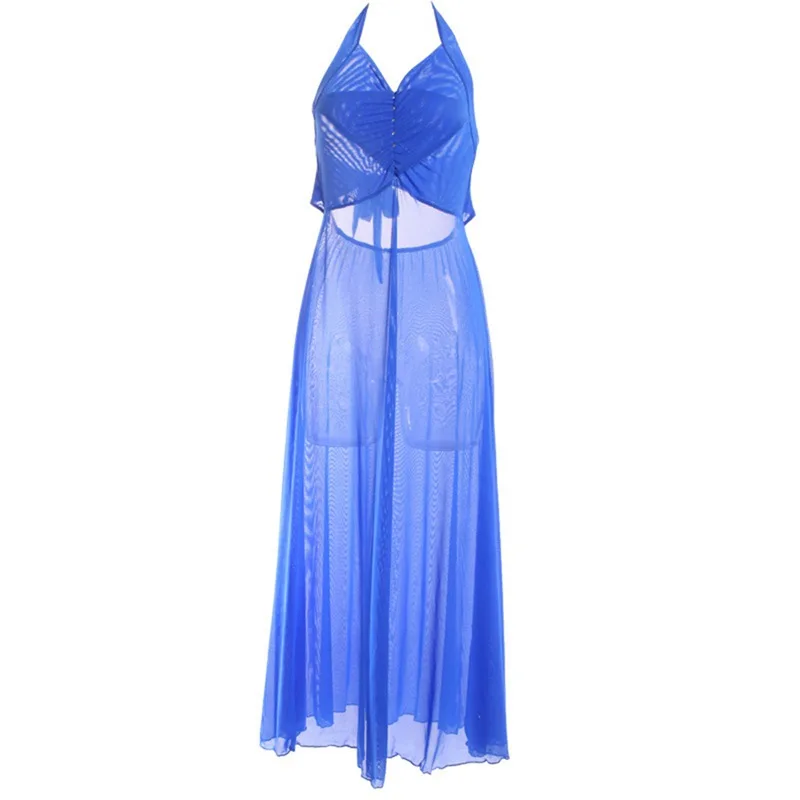 Длинные женские ночные сорочки Сексуальное белье домашний костюм ночная рубашка