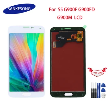 

For Samsung Galaxy S5 i9600 G900 G900F G900A Phone LCD Display with Touch Screen Digitizer Assembly For Galaxy s5 lcd display
