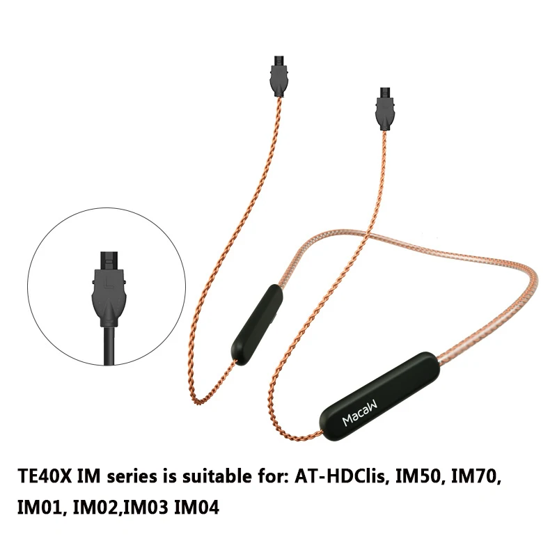 Bluetooth 5,0 Aptx ll обновленный кабель Mmcx 0,78 мм 2pin A2dc Ie80 IM40 разъем водонепроницаемый бескислородный медный кабель обновления