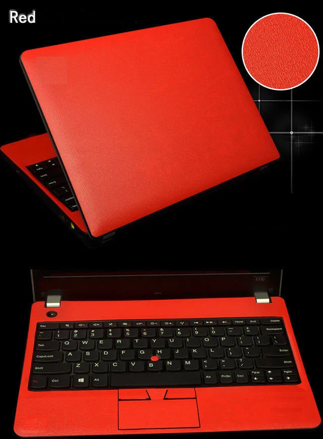 Наклейка для ноутбука, наклейки из углеродного волокна из искусственной кожи, защитный чехол для Dell Inspiron 15 7590 7591 15,6" - Цвет: Red Leather
