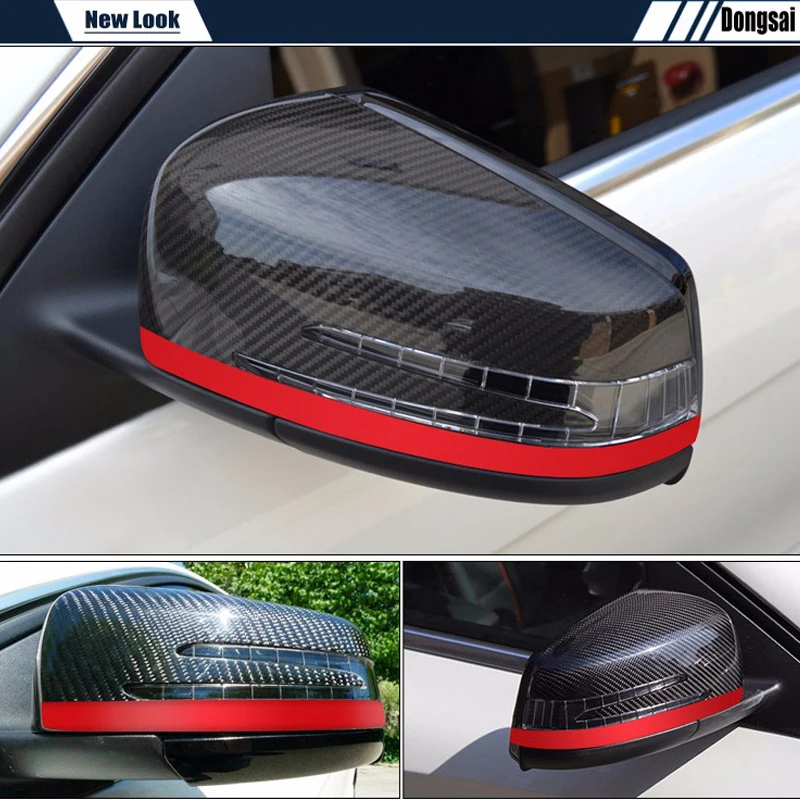 Пара для W176 W117 W204 W212 W207 X156 замена стиль глянцевый черный углеродного волокна заднего вида крышка зеркала отделка