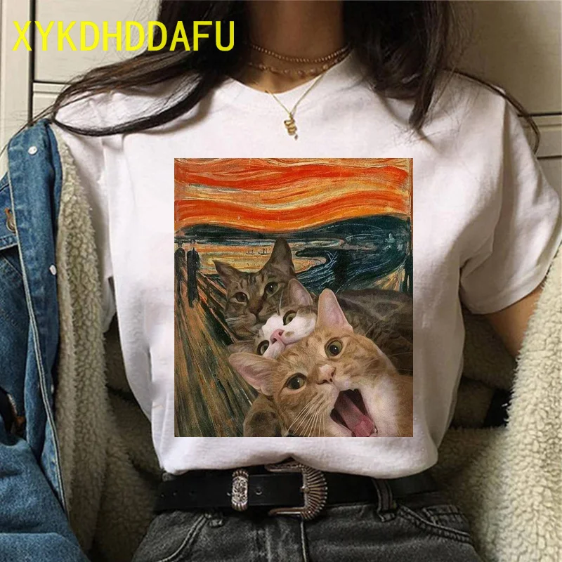 T camisa mujeres camiseta de Verano Divertido ropa Kawaii estética camiseta Ulzzang Vintage Casual de dibujos animados Harajuku para mujer camiseta de