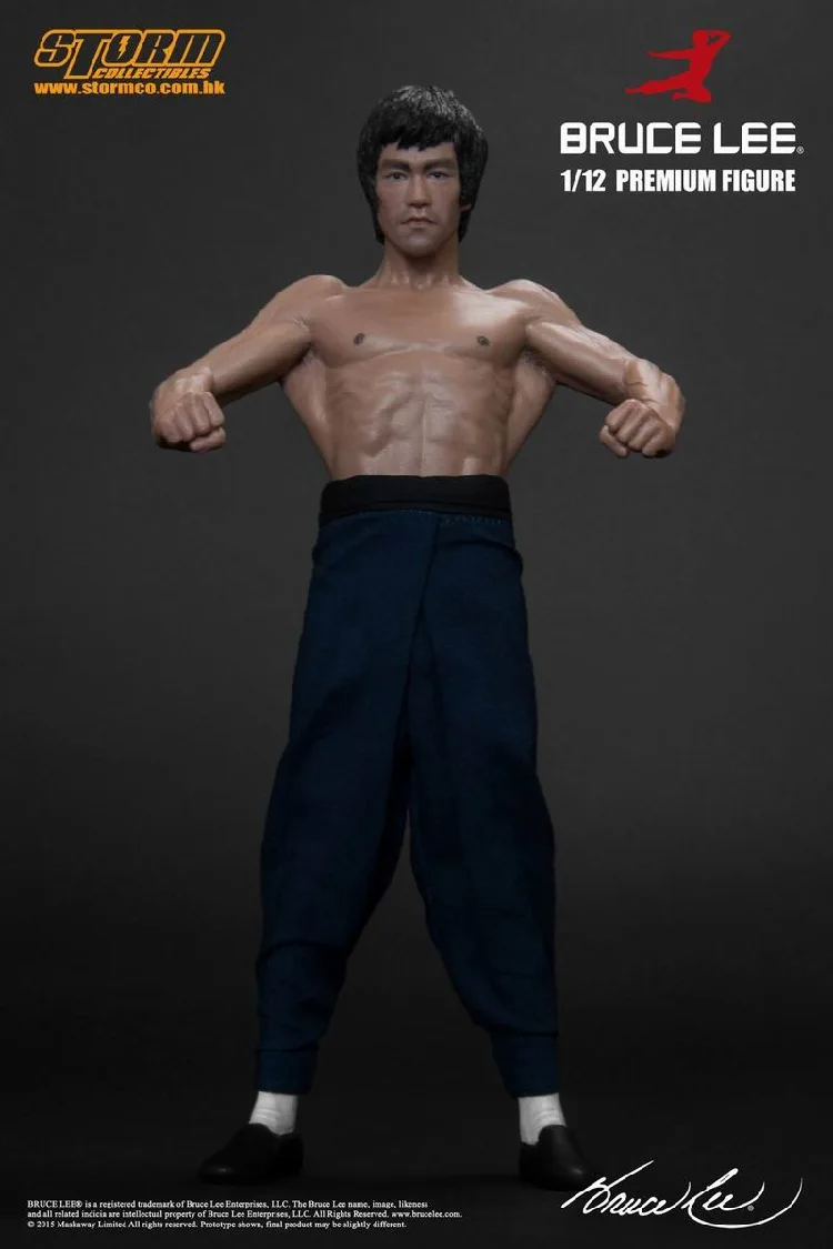 

Bruce Lee Bat Muscle Full Body Statue Really Clothes Replaceable Plug Double Headed Carving Configuration Boxed Garage Kit