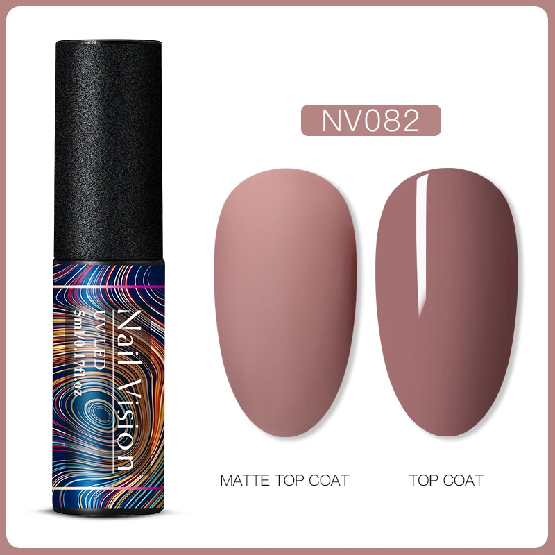 Nail Vision 60 цветов Матовый УФ-гель для ногтей 5 мл чистый цвет матовое верхнее покрытие Впитывающее полуперманентный Гель-лак для ногтей - Цвет: S06677