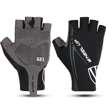 

Cycling Gloves Motorcycle Bike Bicycle Riding Half Finger Wheel Up Sports