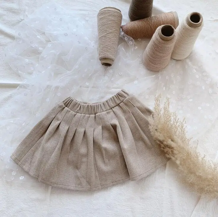 Wholesale New Girls Draped Thicken Skirt Winter Fashion Girls Skirts 2-7t PZ35