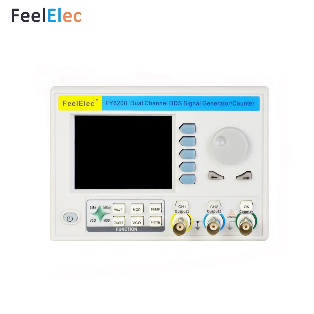 FeelTech 2020 последняя FY6200 20M двухканальный функция произвольной формы DDS генератор