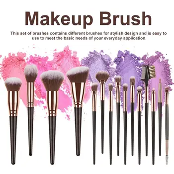 

15 pcs/lot Makeup Brushes Set Eye Shadow Blending Eyeliner Eyelash Eyebrow Brushes For Makeup New