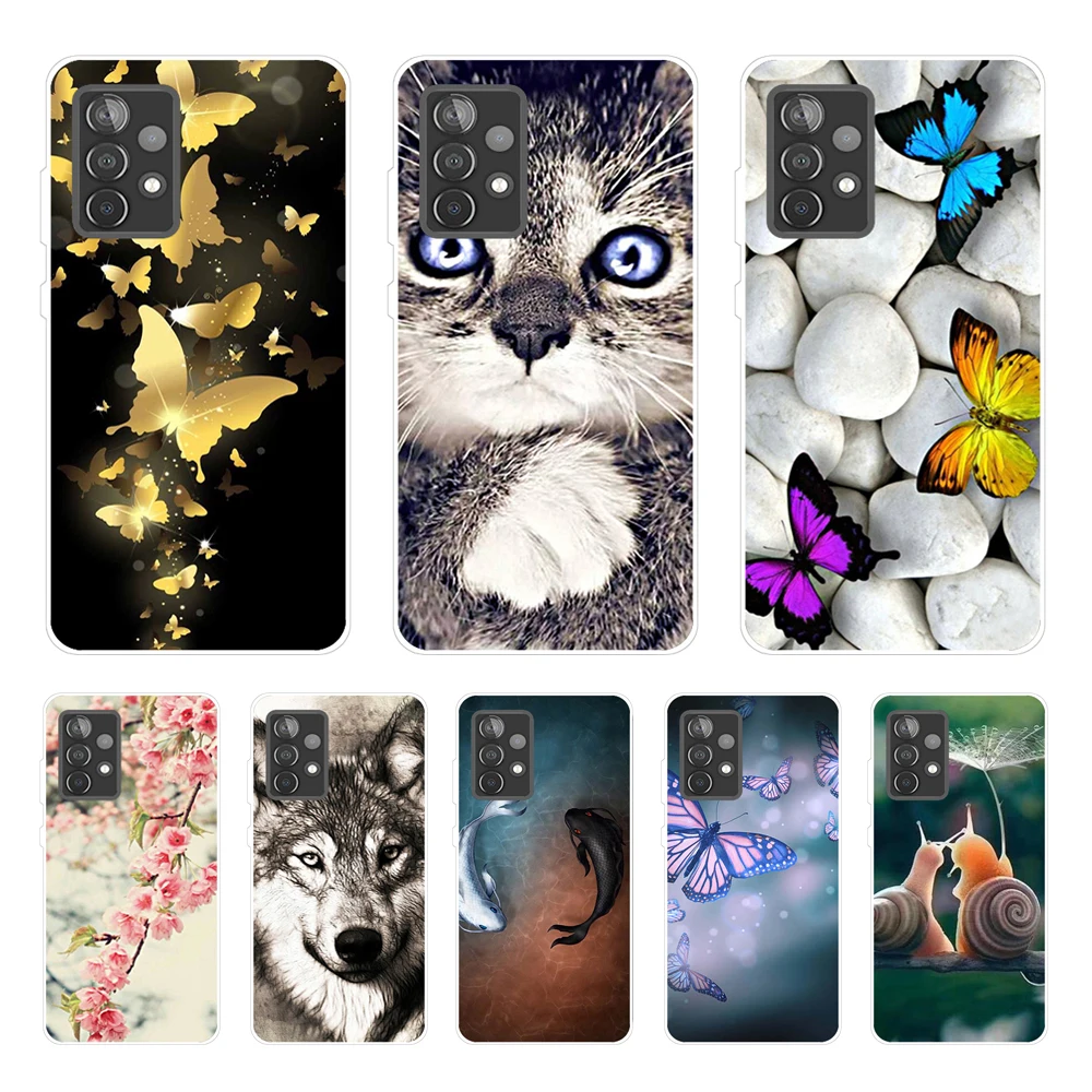 Custodia Per Samsung A52 Custodia Per Samsung Galaxy A52 A 52 4G 5G Cover Posteriore In Silicone Moda Per Samsung Galaxy A52 Borse Paraurti