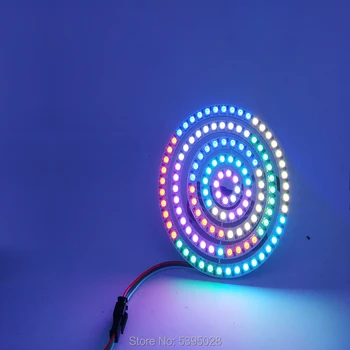 

DIY WS2812B independent IC chip 8 16 24 35 45 LEDs 5050 RGB LED Ring Lamp pixel programming Integrated Drivers Arduino