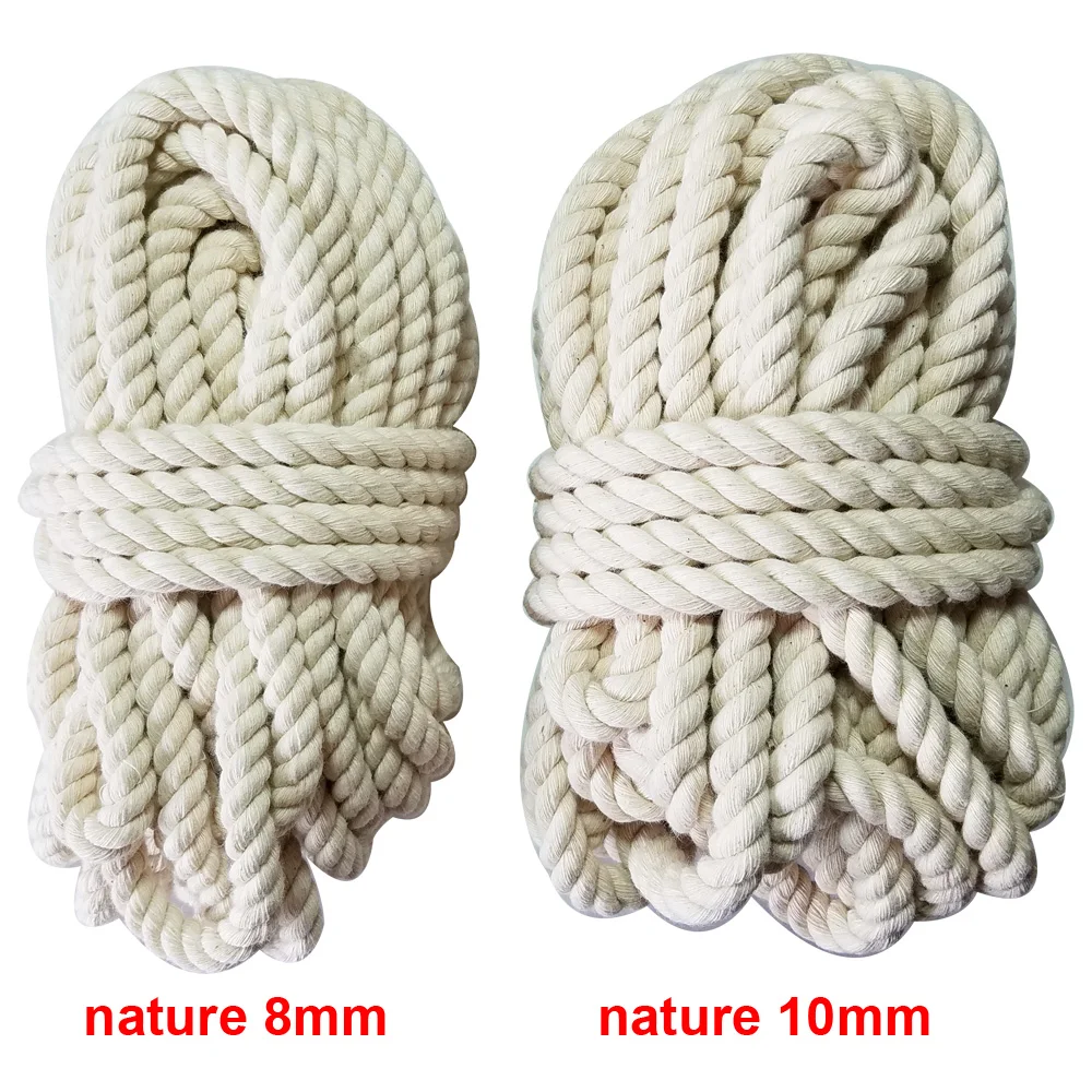cotton ticker rope twine macrame cords tag hang handmade accessory DIY 3mm-10mm cotton rope macrame cord