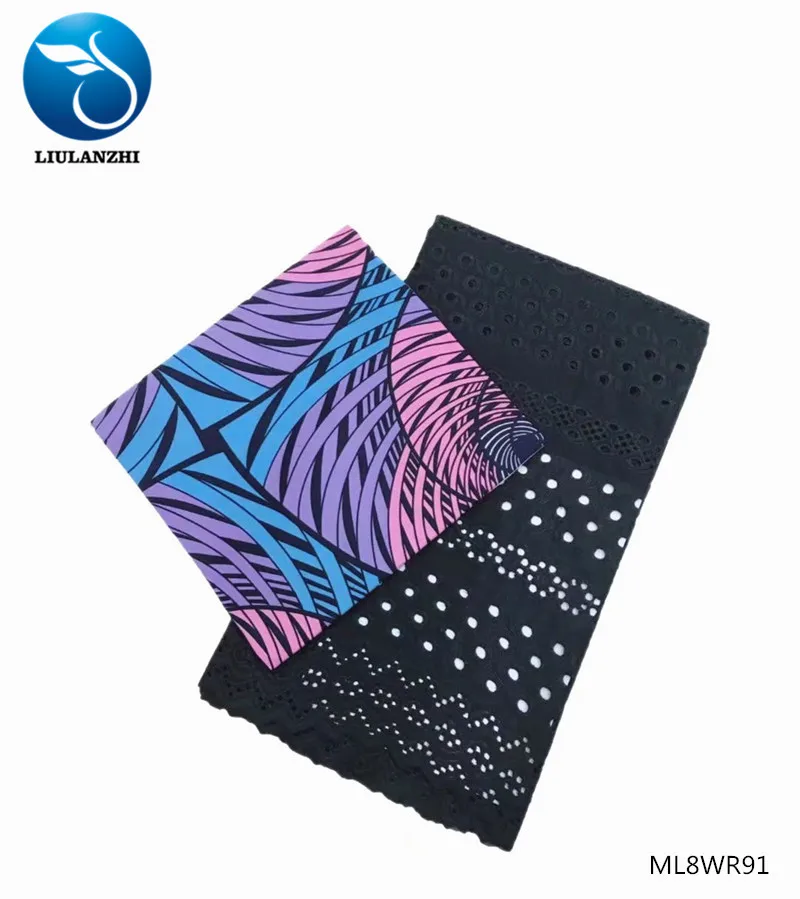 Воск liulanzhi кружевных тканей новые принты Анкара воск ткань с нигерийский удар хлопковое кружевное платье для женщин 5,5 ярдов ML8WR66-ML8WR92